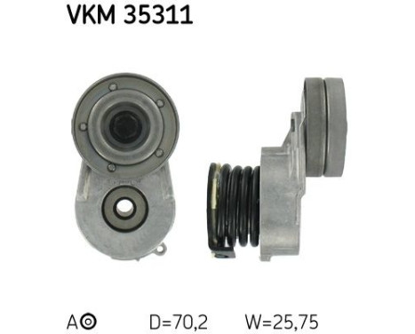 Tensioner Pulley, v-ribbed belt VKM 35311 SKF
