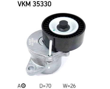 Tensioner Pulley, v-ribbed belt VKM 35330 SKF