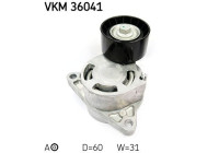 Tensioner Pulley, v-ribbed belt VKM 36041 SKF