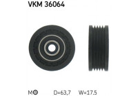 Tensioner Pulley, v-ribbed belt VKM 36064 SKF