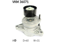 Tensioner Pulley, v-ribbed belt VKM 36071 SKF