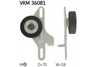 Tensioner Pulley, v-ribbed belt VKM 36081 SKF