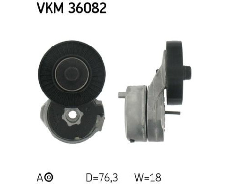 Tensioner Pulley, v-ribbed belt VKM 36082 SKF