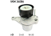 Tensioner Pulley, v-ribbed belt VKM 36086 SKF