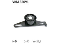 Tensioner Pulley, v-ribbed belt VKM 36091 SKF