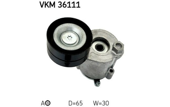 Tensioner Pulley, v-ribbed belt VKM 36111 SKF