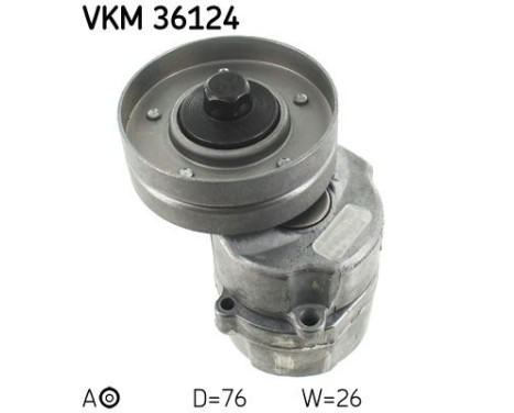 Tensioner Pulley, v-ribbed belt VKM 36124 SKF