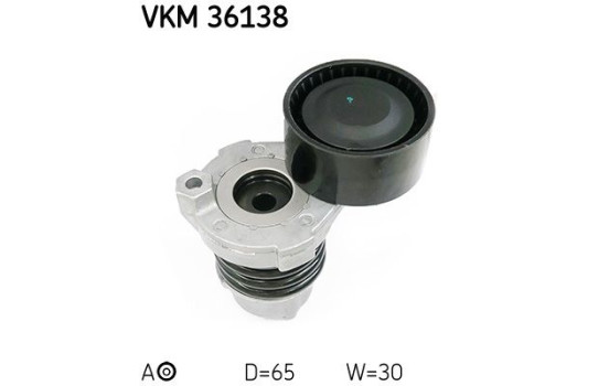 Tensioner Pulley, v-ribbed belt VKM 36138 SKF