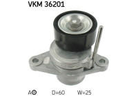 Tensioner Pulley, v-ribbed belt VKM 36201 SKF