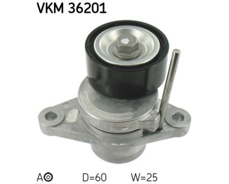 Tensioner Pulley, v-ribbed belt VKM 36201 SKF