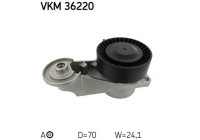 Tensioner Pulley, v-ribbed belt VKM 36220 SKF