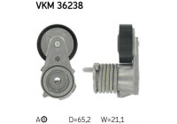 Tensioner Pulley, v-ribbed belt VKM 36238 SKF