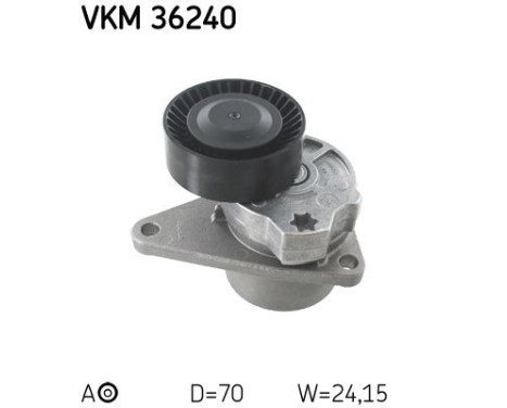 Tensioner Pulley, v-ribbed belt VKM 36240 SKF