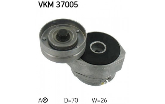 Tensioner Pulley, v-ribbed belt VKM 37005 SKF