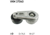 Tensioner Pulley, v-ribbed belt VKM 37040 SKF