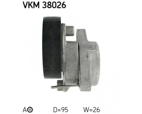 Tensioner Pulley, v-ribbed belt VKM 38026 SKF, Image 2