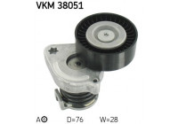 Tensioner Pulley, v-ribbed belt VKM 38051 SKF