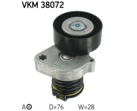Tensioner Pulley, v-ribbed belt VKM 38072 SKF