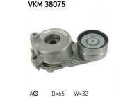 Tensioner Pulley, v-ribbed belt VKM 38075 SKF