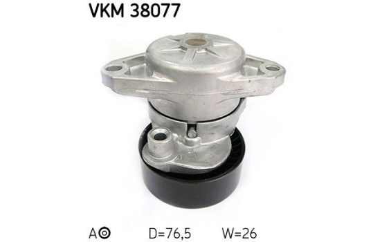 Tensioner Pulley, v-ribbed belt VKM 38077 SKF, Image 2