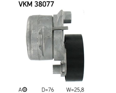 Tensioner Pulley, v-ribbed belt VKM 38077 SKF, Image 3