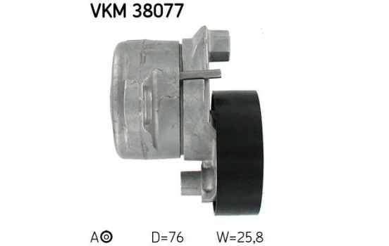Tensioner Pulley, v-ribbed belt VKM 38077 SKF, Image 3