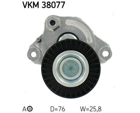 Tensioner Pulley, v-ribbed belt VKM 38077 SKF, Image 4