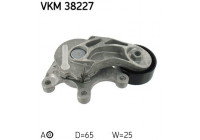 Tensioner Pulley, v-ribbed belt VKM 38227 SKF