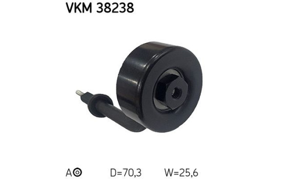 Tensioner Pulley, v-ribbed belt VKM 38238 SKF