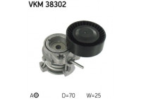 Tensioner Pulley, v-ribbed belt VKM 38302 SKF