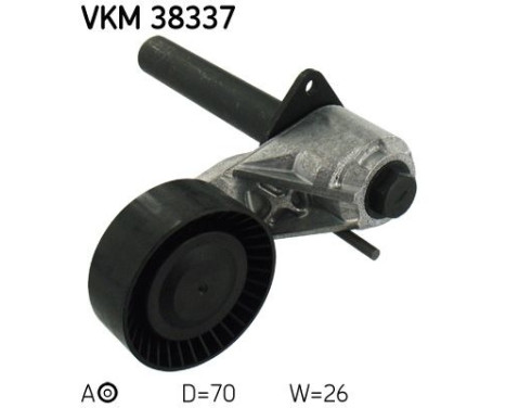 Tensioner Pulley, v-ribbed belt VKM 38337 SKF