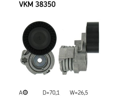 Tensioner Pulley, v-ribbed belt VKM 38350 SKF