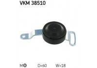 Tensioner Pulley, v-ribbed belt VKM 38510 SKF