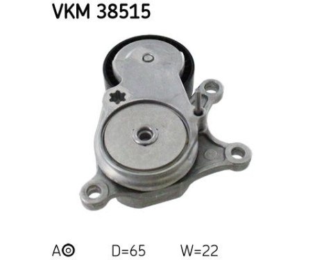 Tensioner Pulley, v-ribbed belt VKM 38515 SKF