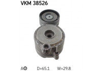Tensioner Pulley, v-ribbed belt VKM 38526 SKF