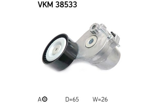 Tensioner Pulley, v-ribbed belt VKM 38533 SKF
