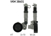 Tensioner Pulley, v-ribbed belt VKM 38601 SKF