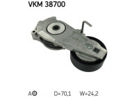Tensioner Pulley, v-ribbed belt VKM 38700 SKF