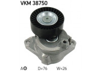 Tensioner Pulley, v-ribbed belt VKM 38750 SKF