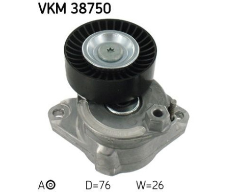 Tensioner Pulley, v-ribbed belt VKM 38750 SKF