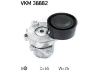 Tensioner Pulley, v-ribbed belt VKM 38882 SKF