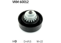 Tensioner Pulley, v-ribbed belt VKM 60012 SKF