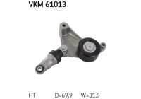 Tensioner Pulley, v-ribbed belt VKM 61013 SKF