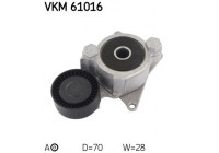 Tensioner Pulley, v-ribbed belt VKM 61016 SKF