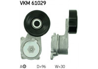 Tensioner Pulley, v-ribbed belt VKM 61029 SKF