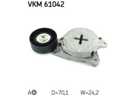 Tensioner Pulley, v-ribbed belt VKM 61042 SKF