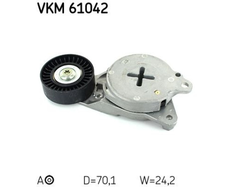Tensioner Pulley, v-ribbed belt VKM 61042 SKF