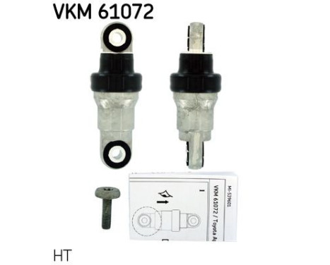 Tensioner Pulley, v-ribbed belt VKM 61072 SKF