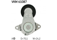 Tensioner Pulley, v-ribbed belt VKM 61087 SKF