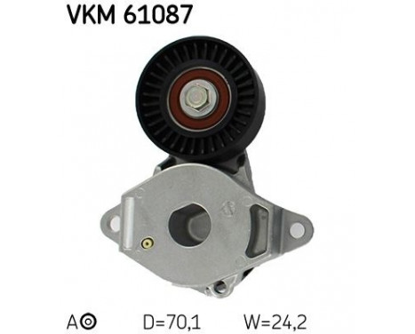 Tensioner Pulley, v-ribbed belt VKM 61087 SKF, Image 2